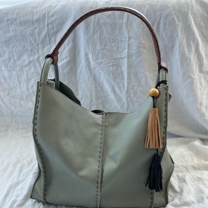 The Sak Los Feliz Large Tote Bag In Meadow Green